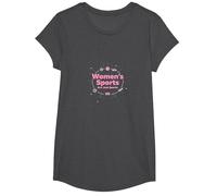 Women's Sports are Just Sports: Equality Message T-Shirt, Girls, Dark Heather Grey, Small