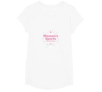 Women's Sports are Just Sports: Equality Message T-Shirt, Girls, White, Large