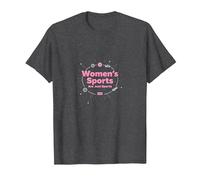 Women's Sports are Just Sports: Equality Message T-Shirt, Men, Dark Heather Grey, 4XL