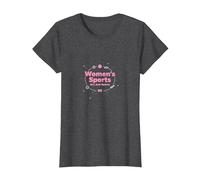 Women's Sports are Just Sports: Equality Message T-Shirt, Women, Dark Heather Grey, 3XL