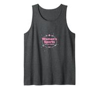 Women's Sports are Just Sports: Equality Message Tank Top, Men, Dark Heather Grey, S