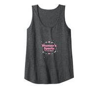 Women's Sports are Just Sports: Equality Message Tank Top, Women, Dark Heather Grey, XXL