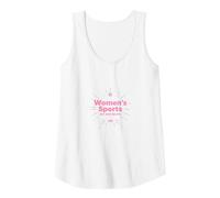 Women's Sports are Just Sports: Equality Message Tank Top, Women, White, M