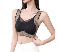 Women's Sports Bra, Chic Print Seamless Push Up Bra, Optimal Comfort and Full Coverage Side Support Guaranteed for a Restful Sleep