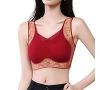 Women's Sports Bra, Chic Print Seamless Push Up Bra, Optimal Comfort and Full Coverage Side Support Guaranteed for a Restful Sleep