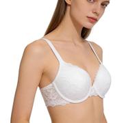 Women's Sports Bra, Classic Push-Up Lace Bra for Support and Lift Effect with Side Covering and Stylish Design