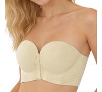 Women's Sports Bra, Seamless Push-Up Strapless Front Closure Bra for Optimal Comfort, Perfect Support and a Flawless Fit