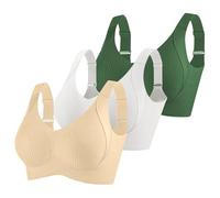 Women's Sports Bra Seamless Yoga Push Up Breathable Bras for Womens Soft Sports Tank Bras Female Lingerie Bralettes Ladies Underwear Non Wired Push Up Support Seamless Bra Comfy Leisure Crop Tops