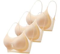 Women's Sports Bra - Ultra Thin & Breathable Silk Fabric - Anti-Sagging Seamless Design - Lightweight Comfort for Gym, Yoga, Running - Summer Workout Top - Plus Size S-4XL (UK Sizes)