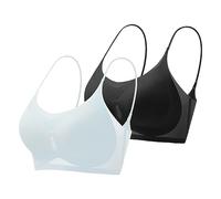 Women's Sports Bra Ultra Thin Silk Comfortable & Sexy - Summer Anti Sagging Seamless Plus Size Ice Comfort Bras - Lightweight Breathable Workout Top for Gym, Yoga, Running - UK Sizes S-4XL