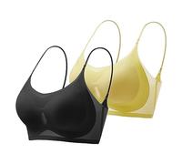 Women's Sports Bra Ultra Thin Silk Comfortable & Sexy - Summer Anti Sagging Seamless Plus Size Ice Comfort Bras - Lightweight Breathable Workout Top for Gym, Yoga, Running - UK Sizes S-4XL