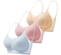 Women's Sports Bra Ultra Thin Silk Comfortable & Sexy - Summer Anti Sagging Seamless Plus Size Ice Comfort Bras - Lightweight Breathable Workout Top for Gym, Yoga, Running - UK Sizes S-4XL