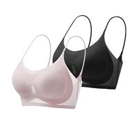 Women's Sports Bra Ultra Thin Silk Comfortable & Sexy - Summer Anti Sagging Seamless Plus Size Ice Comfort Bras - Lightweight Breathable Workout Top for Gym, Yoga, Running - UK Sizes S-4XL