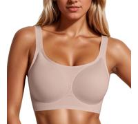 Women's Sports Bra Wirefree Comfortable and Supportive Bra with Wide Straps and Full Coverage for Everyday Use and Large Cup Sizes