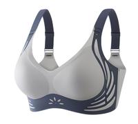 Womens Sports Bras, Colour Block Clash Lift One Piece Bras, Fixed Cup Backless Gathering Bra, Women Sleep Bra for Yoga Bralette, Upper Support Adjustable Sports Underwear, Leisure Stretch Crop Tops