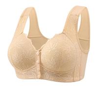 Women'S Sports Bras Post Surgical Bra Front Closure Cotton Mastectomy Bra with Pockets for Medium Elderly Women Wirefree Underwear Comfort