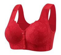 Women'S Sports Bras Post Surgical Bra Front Closure Cotton Mastectomy Bra with Pockets for Medium Elderly Women Wirefree Underwear Comfort