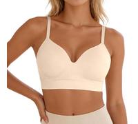 Womens Sports Bras, Seamless Bra Fixed Cup Supportive Seamless Underwear That Is Comfortable And Gathers Upward Without Steel Rings And A Large Size Form Fitting