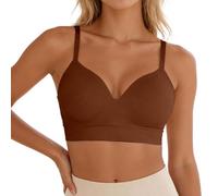 Womens Sports Bras, Seamless Bra Fixed Cup Supportive Seamless Underwear That Is Comfortable And Gathers Upward Without Steel Rings And A Large Size Form Fitting