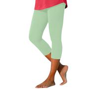 Women's Sports Leggings 7/8 Capri Push Up Trousers Elastic Waist Comfortable Stretchy Mid-Length Fitness Yoga Breathable Breathable Summer Tight Pure Color Cheap Tights