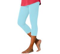 Women's Sports Leggings 7/8 Capri Push Up Trousers Elastic Waist Comfortable Stretchy Mid-Length Fitness Yoga Breathable Breathable Summer Tight Pure Color Cheap Tights
