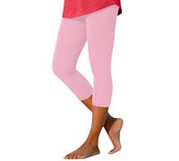 Women's Sports Leggings 7/8 Capri Push Up Trousers Elastic Waist Comfortable Stretchy Mid-Length Fitness Yoga Breathable Breathable Summer Tight Pure Color Cheap Tights