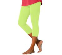 Women's Sports Leggings 7/8 Capri Push Up Trousers Elastic Waist Comfortable Stretchy Mid-Length Fitness Yoga Breathable Breathable Summer Tight Pure Color Cheap Tights