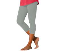 Women's Sports Leggings 7/8 Capri Push Up Trousers Elastic Waist Comfortable Stretchy Mid-Length Fitness Yoga Breathable Breathable Summer Tight Pure Color Cheap Tights