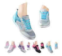 Women's Sports Shoes, Chic and Dressy Trainers - Breathable Mesh Sneaker with Soft Sole, Lightweight Comfortable Trainers, Casual Sports Shoes for Warm Seasons, Sky Blue, 4 UK