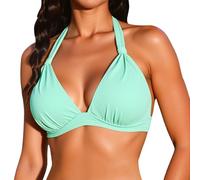 Women's Sports Swimsuit Tankini Top Bandeau Top and Triangle Bottom Comfortable Two Piece Summer Beach Swimsuit