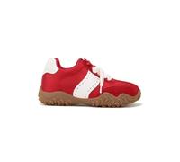 Women's Sports Training Shoes with Crescent-Shaped Soles Casual Shoes with Pearl Lace for Fitness Running Walking Red 5.5