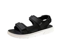 Womens Sporty Sandals Adjustable Hook and Loop Summer Shoes Casual Thick Sole Open Toe Walking Flatform Flats Black