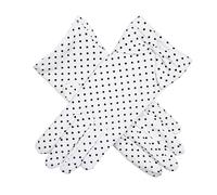 Women's Spotted Cotton Gloves with Cuff Bow