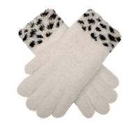 Women's Spotted Feather Yarn Knitted Gloves - IVORY / ONE