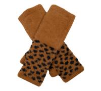 Women's Spotted Feather Yarn Knitted Wrist Warmers