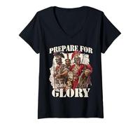 Women's SPQR Warrior Legionär Roms Centurion - Caesars V-Neck T-Shirt