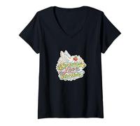 Women's Spread Love Not Hate Illustration V-Neck T-Shirt