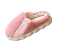 Women's Spring Autumn and Winter Household Soft Indoor Non Warm Plush Cotton Slippers Slipper Socks for Women Grippers Animals (Pink, 4.5)