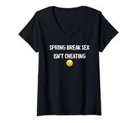 Womens Spring Break Sex Isn't Cheating - Gifts for Women and Men V-Neck T-Shirt