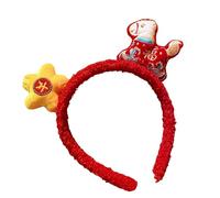 Women's Spring Festival Hair Band Plush Head Accessory for Theatre, Carnival, New Year and Themed Celebrations