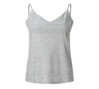 Womens Spring Party Sequin Backless Sleeveless Basic Shirts Spaghetti Straps Cami 2025 Cute Trendy Tank Tops Rhinestone Camisole Strap Loose Fit Sparkly Glitter Club Strappy V Neck Silver
