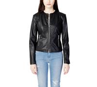 Armani Exchange Women's Faux Leather Long Sleeve Leather Jacket 16 (XL) Black