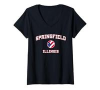 Women's Springfield Illinois (IL) V-Neck T-Shirt
