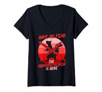 Womens Squirrel Hunter Tree Rat V-Neck T-Shirt