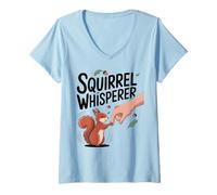 Womens Squirrel Whisperer Funny Animal Tee V-Neck T-Shirt