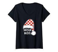Womens Sretan Bozic V-Neck T-Shirt