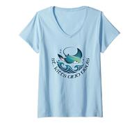 Women's St. Kitts and Nevis V-Neck T-Shirt