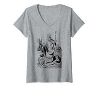 Women's St Patrick Catholic Saint Patricks Day Snakes Ireland V-Neck T-Shirt