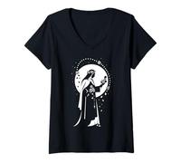 Womens St Rose of Lima Catholic Patron Saint Pray Peru V-Neck T-Shirt