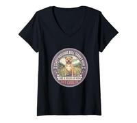 Women's Staffordshire Bull Terrier Mom Like A Regular Mom But Cooler V-Neck T-Shirt